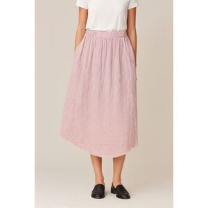 NUDE Womens 100% cotton Pink Elastic Waist Midi Skirt Size X-Large NWT